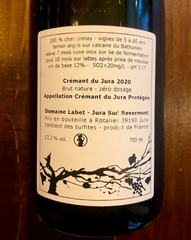 Cremant du Jura Brut 2020