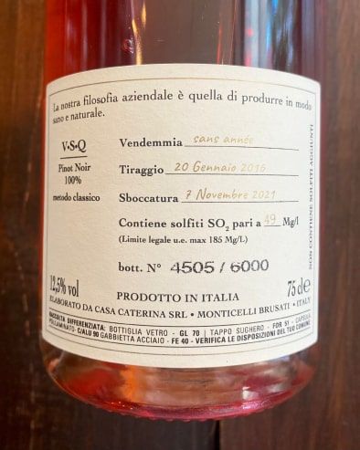 Extra Brut Cuvée 60 Rosé Deg. 11/21