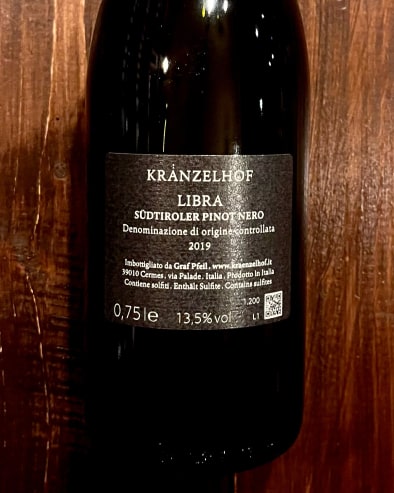 Libra Pinot Nero 2019