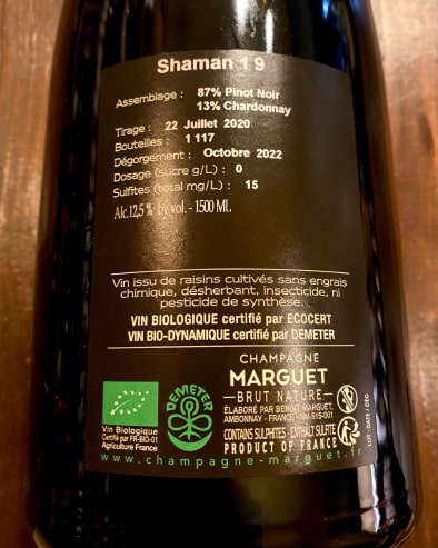 Shaman Grand Cru 2019 Magnum Deg.10/22