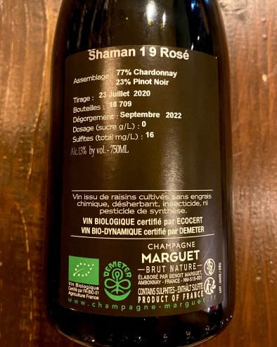 Shaman Rosé Grand Cru 2019 Deg. 09/22