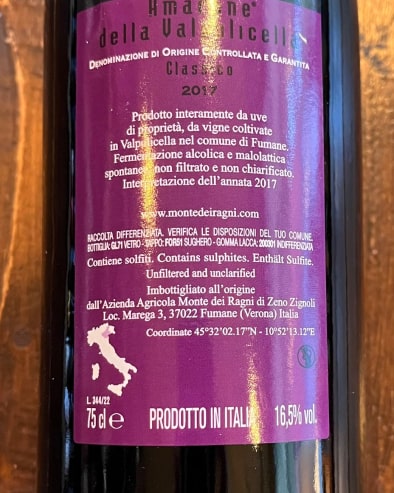 Amarone della Valpolicella 2017