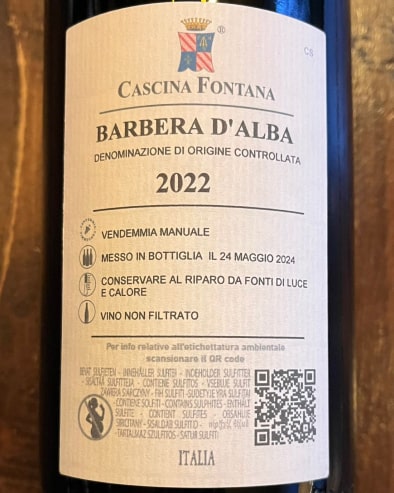 Barbera d'Alba 2022