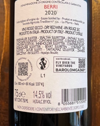 Barolo Berri 2020