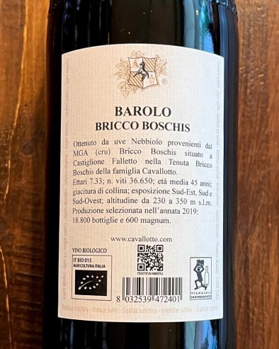 Barolo Bricco Boschis 2019