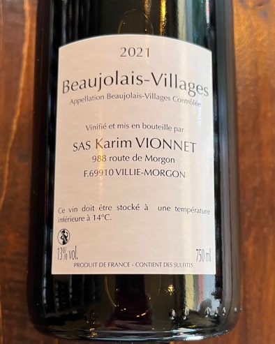 Beaujolais Villages 2021