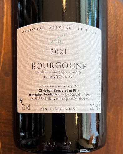 Bourgogne Chardonnay 2021