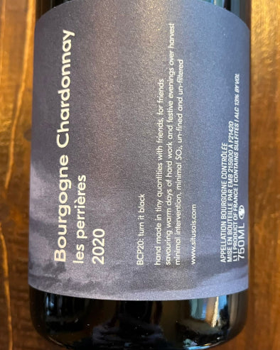 Bourgogne Chardonnay "Les Perrières" 2020