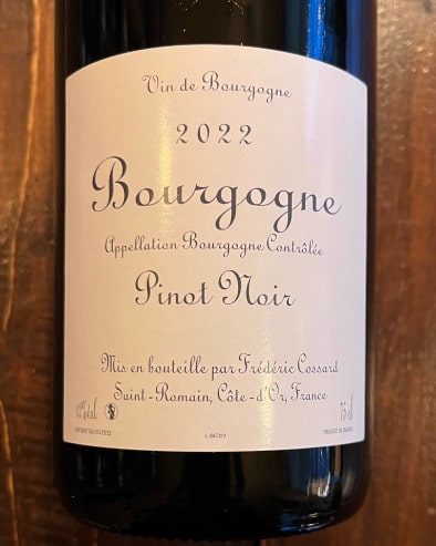 Bourgogne Rouge Bedeau 2022