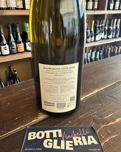 Bourgogne Cote d'Or "Clos des Six Ouvrees" Sans Soufre 2023