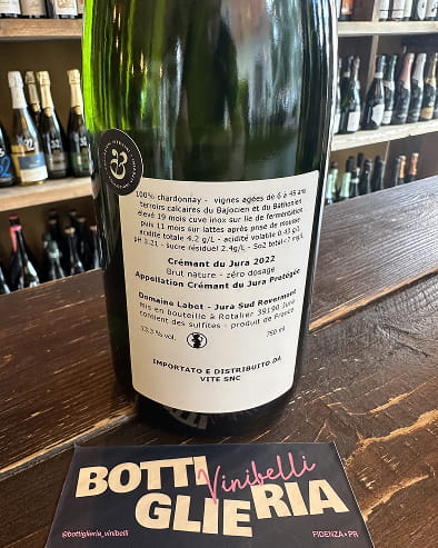 Cremant du Jura Brut 2022 - Bottiglieria del Borgo