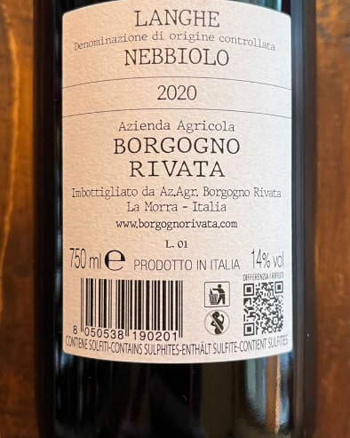 Langhe Nebbiolo 2020