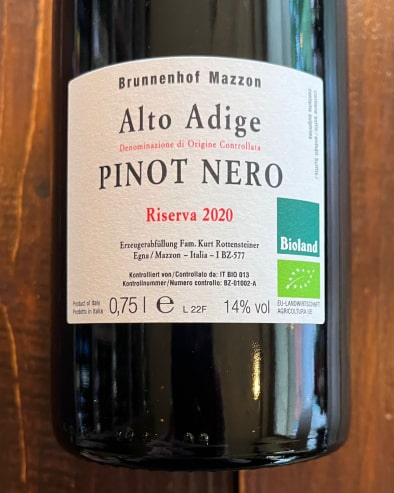 Pinot Nero Riserva 2020