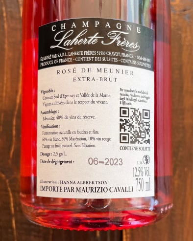 Rosè de Meunier Extra Brut Deg. 06/23