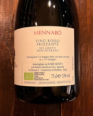 Mennabò Lambrusco Grasparossa 2021