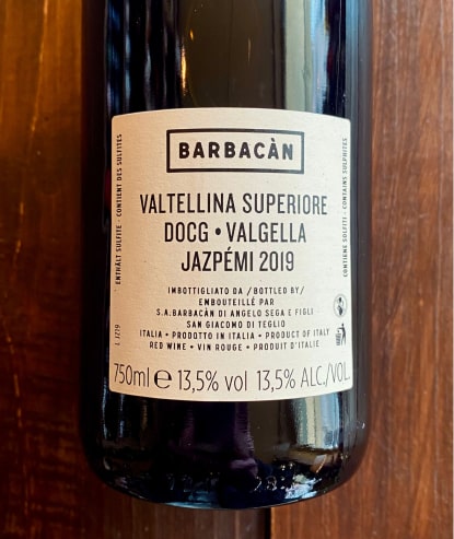 Valtellina Jazpemi 2019 - bottiglieriadelborgo